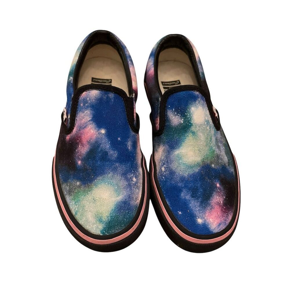 Vans Classic Galaxy Slip-On Sneakers Multicolor Size 3.5  Unisex Casual